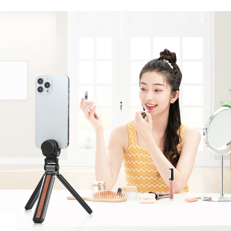 PULUZ  鑲木桌面直播三腳架帶雲台