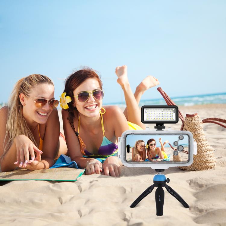 PULUZ  40燈珠 Vlogging相機便攜補光燈 40米潜水防水燈