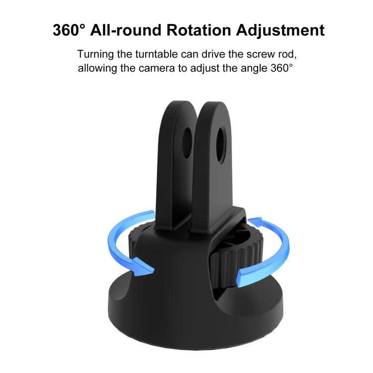 PULUZ 適用於GoPro/Insta360 運動相機1/4可調節ABS轉接頭