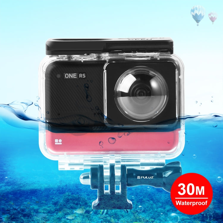 適用於insta360 One RS 雙鏡頭全景相機 PULUZ 潜水殼 防水殼 30米防水