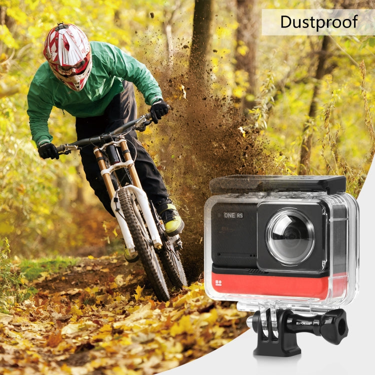 適用於insta360 One RS 雙鏡頭全景相機 PULUZ 潜水殼 防水殼 30米防水
