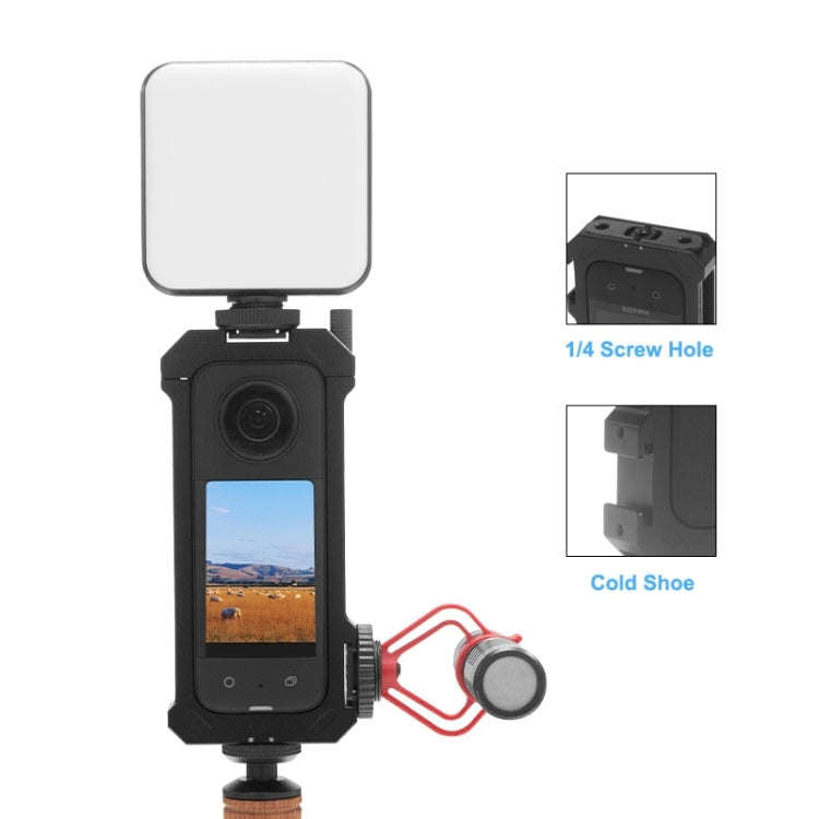 PULUZ 適用於Insta360 X3 運動相機鋁合金兔籠拓展保護邊框
