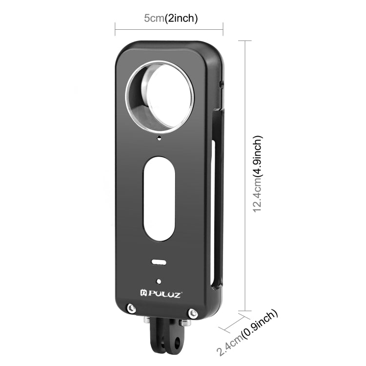 PULUZ 適用於Insta360 X3金屬保護殼，兔籠，帶鏡頭保護鏡