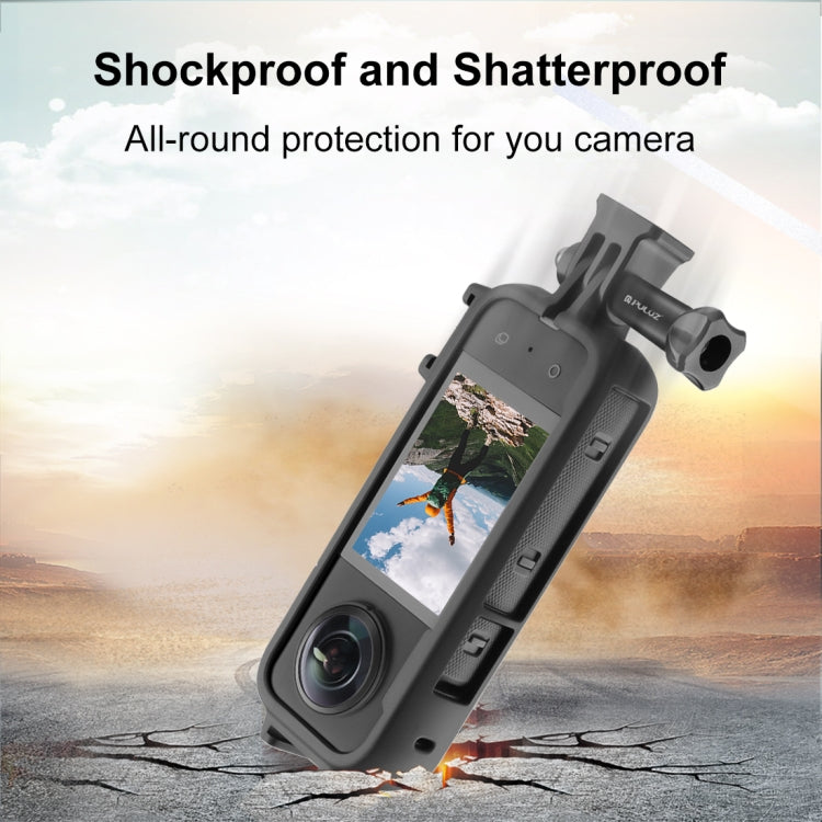 適用於Insta360 X3 PULUZ 冷靴保護邊框 PC塑料材質 轉接頭&螺絲