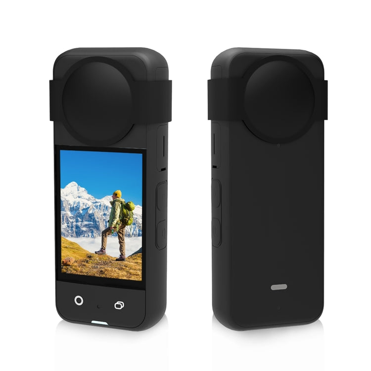 PULUZ 適用於Insta360影石 One X3全景相機鏡頭&保護鏡保護硅膠套