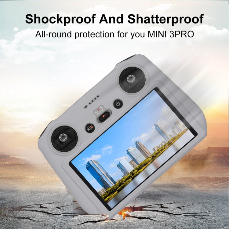 PULUZ 適用大疆Mini 3 Pro DJI RC硅膠套御3 RC帶屏遙控器保護罩防塵保護套