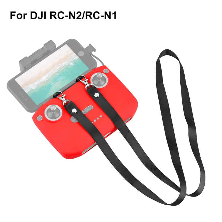 PULUZ Shockproof Anti-scratch Silicone Case with Neck Strap For DJI Neo / Mini 3 / 3 Pro / Mavic 3 / Air 2S / Mini 2 RC-N2 / RC-N1 / RC-N3 Remote Control