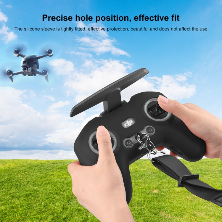 PULUZ 適用於DJI FPV&#160;Combo遙控器硅膠套 帶掛繩