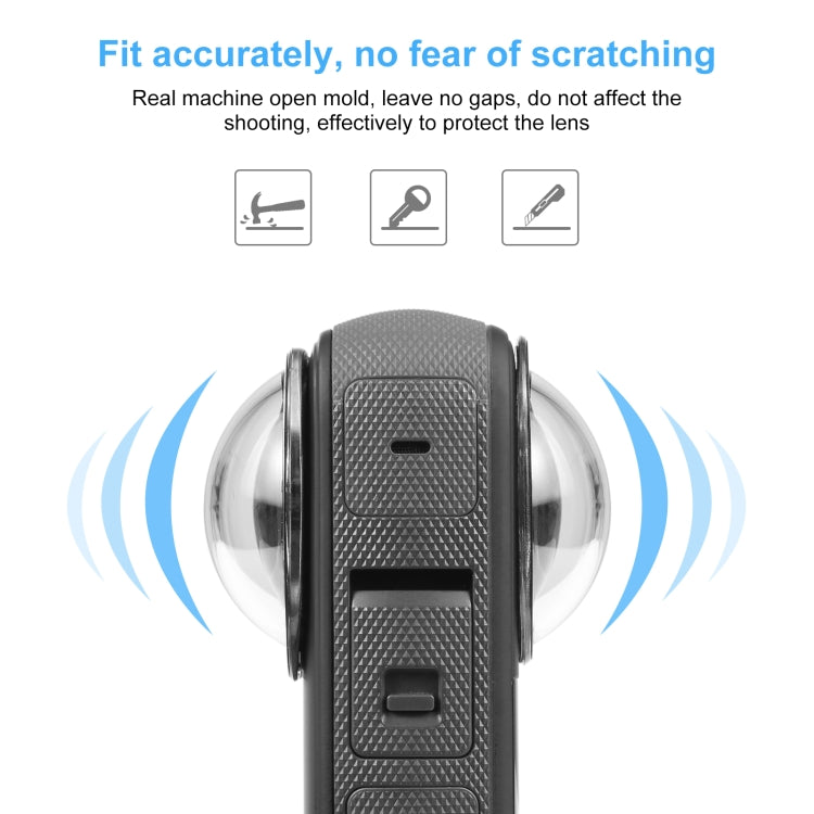 適用於 Insta360 X3 PULUZ 升級光學玻璃粘貼式保護鏡保護罩