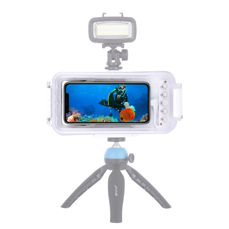 PULUZ 適用於蘋果 iPhone 系列iOS 13.0以上版本 潜水防水殼 PC+ABS保護殼 45米防水 , Universal Case for iPhone(iOS 13.0 or Above Version)