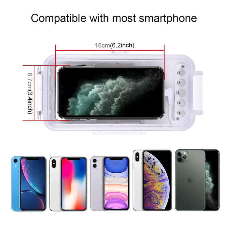 PULUZ 適用於蘋果 iPhone 系列iOS 13.0以上版本 潜水防水殼 PC+ABS保護殼 45米防水 , Universal Case for iPhone(iOS 13.0 or Above Version)