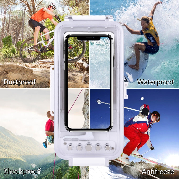 PULUZ 適用於蘋果 iPhone 系列iOS 13.0以上版本 潜水防水殼 PC+ABS保護殼 45米防水 , Universal Case for iPhone(iOS 13.0 or Above Version)