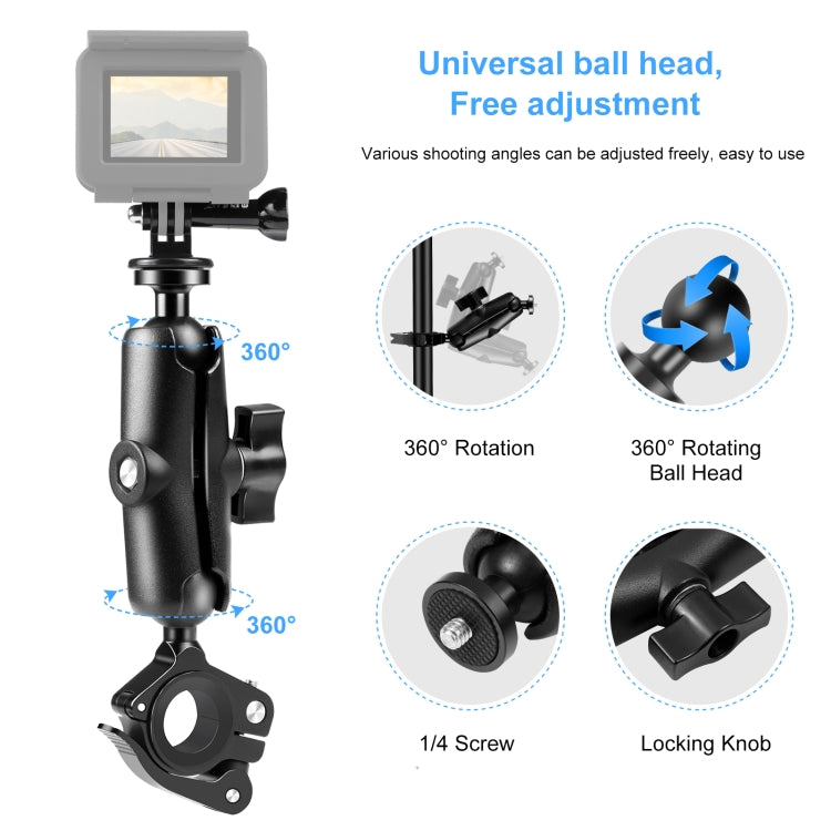 PULUZ 適用於GoPro 運動相機摩托車/自行車車把支架