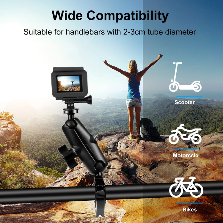 PULUZ 適用於GoPro 運動相機摩托車/自行車車把支架