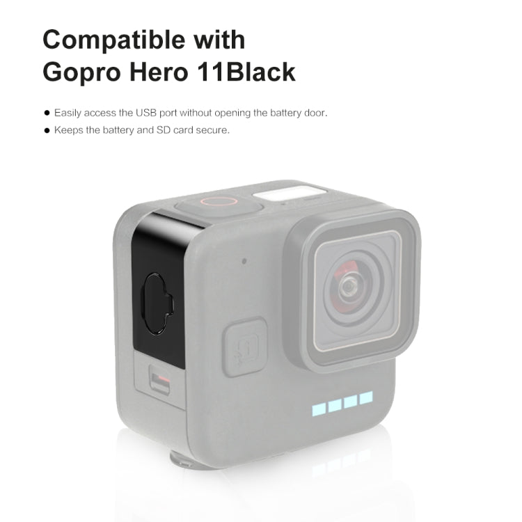 適用於GoPro Hero11 Black Mini  PULUZ金屬側蓋防塵蓋A款