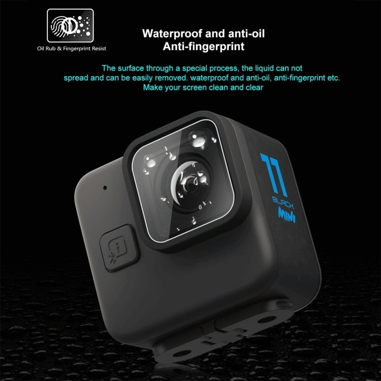 PULUZ適用於GoPro Hero11 Black Mini 2片裝  鏡頭保護膜防刮防爆鋼化膜