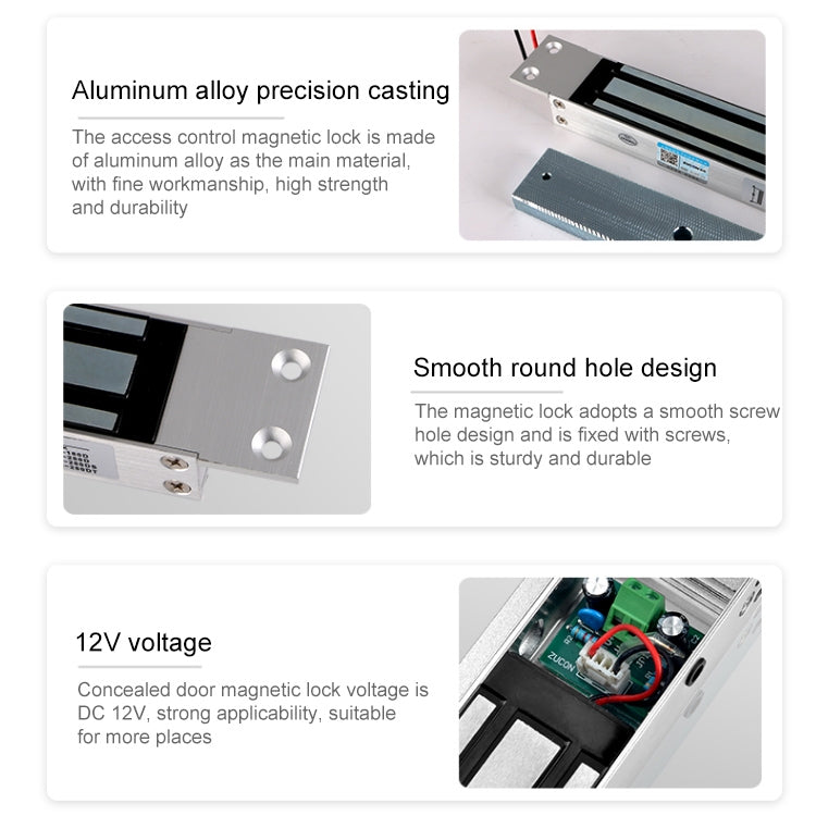 YH-280M Single Door Magnetic Lock With Mortise Mount (280kg)