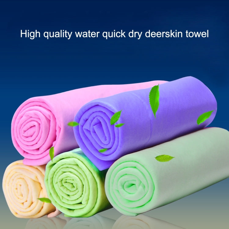 KANEED 人造麂皮快速吸水擦車巾 尺寸：43 x 32 x 0.2cm, Drying Towel Super Absorbent PVA Shammy Cloth