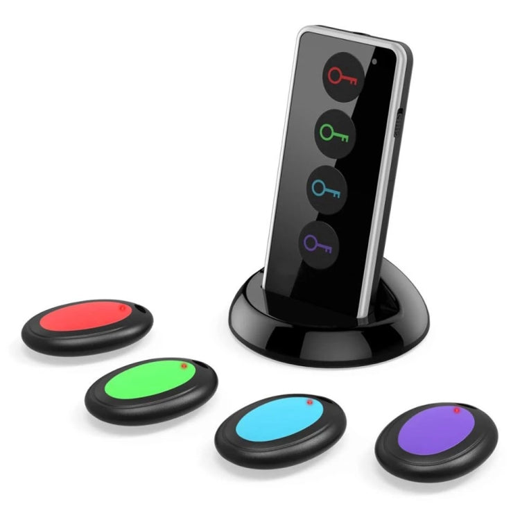 無線遙控尋物器帶LED手電筒，1個發射器和4個接收器