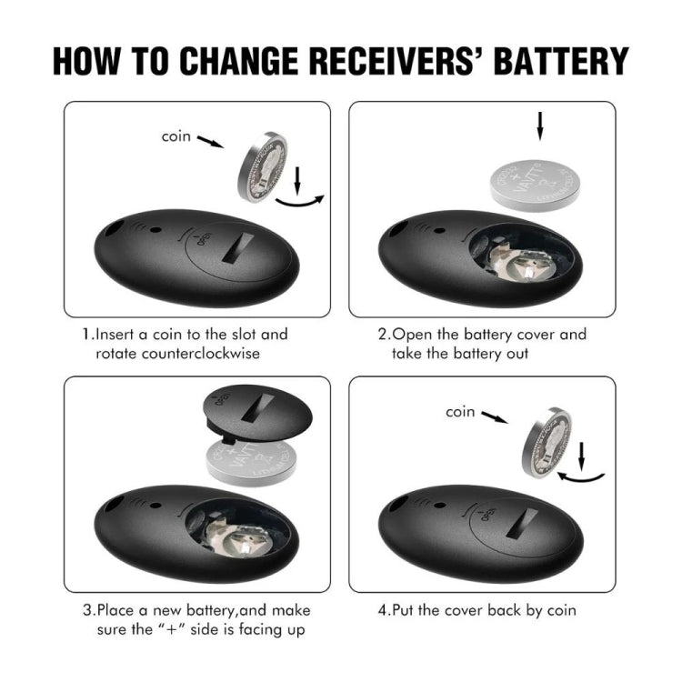 無線遙控尋物器帶LED手電筒，1個發射器和4個接收器