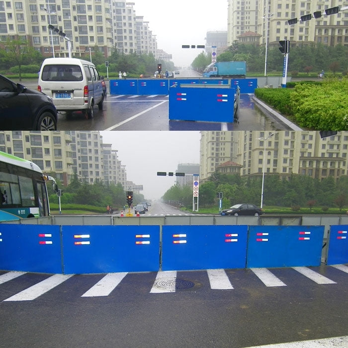 10 PCS Safety Warning Car Strap Reflective Truck Sticker, Size: 29.5cm x 4.8cm (Red + Silver)