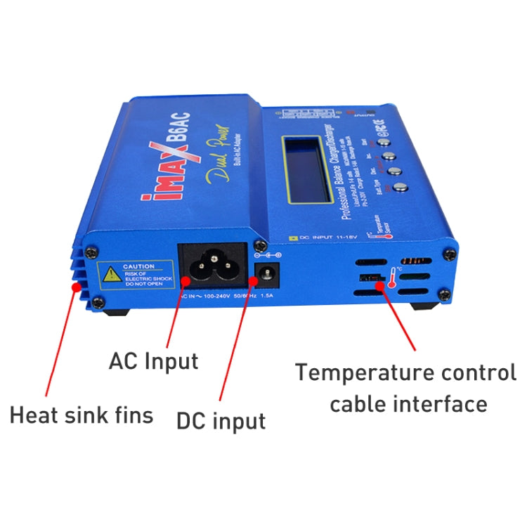 iMAX B6AC 2.6英寸液晶遙控鋰電平衡充電器 AH410+THC003004, B6AC