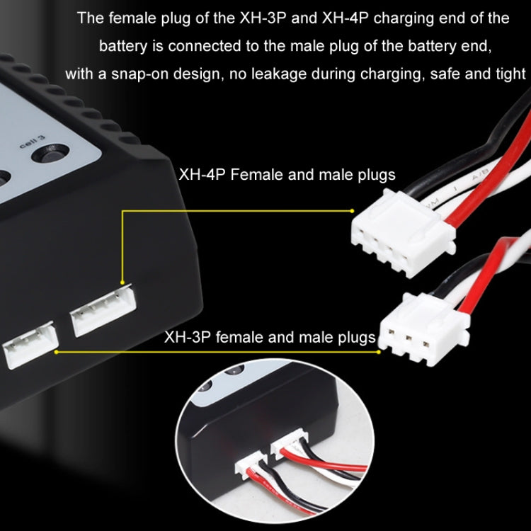 ImaxRC 7.4V/11.1V 2S/3S航模無人機鋰電池智能平衡充電器, EU Plug