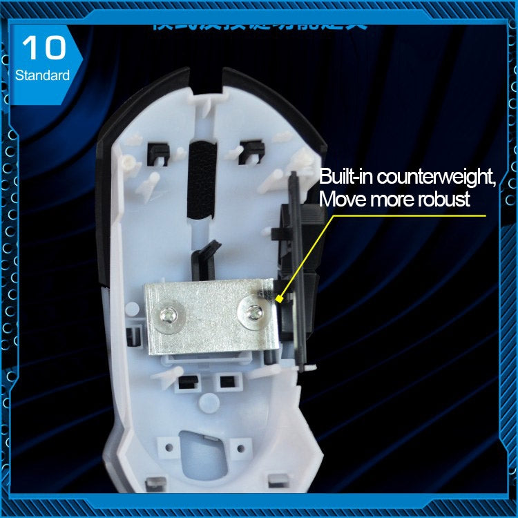 追光豹-T7 USB有線電腦鼠標 3檔切換3色光切換
