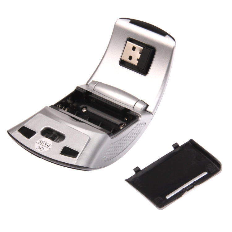 2.4GHZ 800-1200-1600dpi 無線可摺疊光電鼠標, 紅色