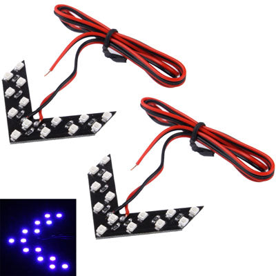 14 LED 3528 SMD Arrows Light for Car Side Mirror Turn Signal, Pairs