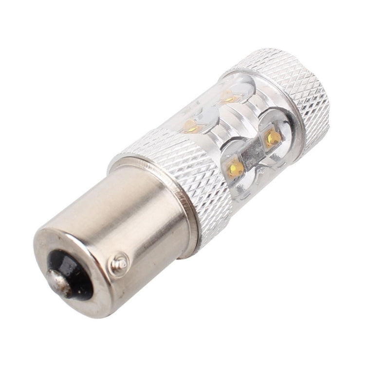 1156/BA15S 50W 750流明 色溫6500K 10-3535-LEDs 白光 汽車倒車燈/轉向燈 ,帶恆流 DC12-24V