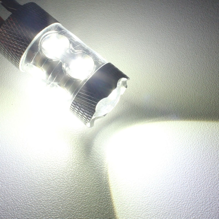 1156/BA15S 50W 750流明 色溫6500K 10-3535-LEDs 白光 汽車倒車燈/轉向燈 ,帶恆流 DC12-24V