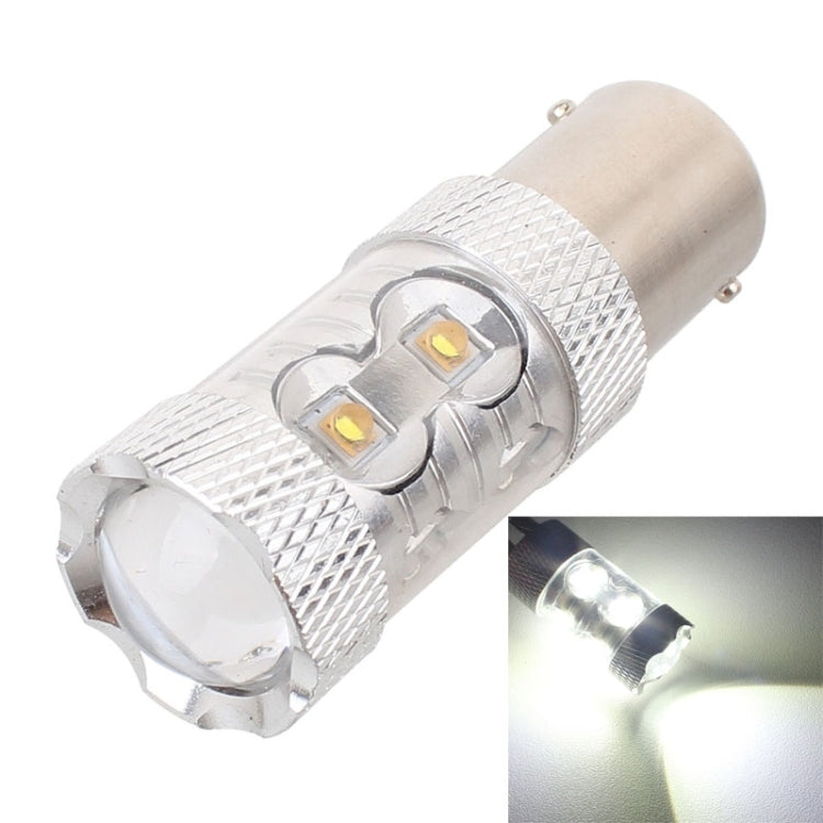 1157/BAY15D 50W 750流明 色溫6500K 10-3535-LEDs 白光 汽車剎車燈,帶恆流 DC12-24V