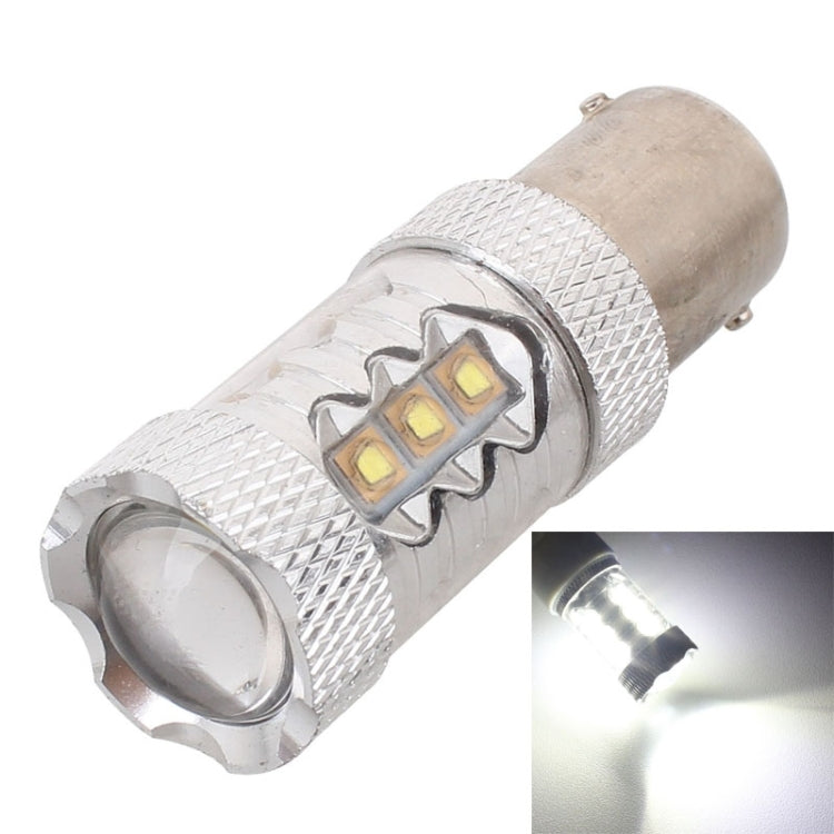1156/BA15S 80W 800流明 色溫6500K 16-3535-LEDs 白光 倒車燈 ,帶恆流 DC12-24V
