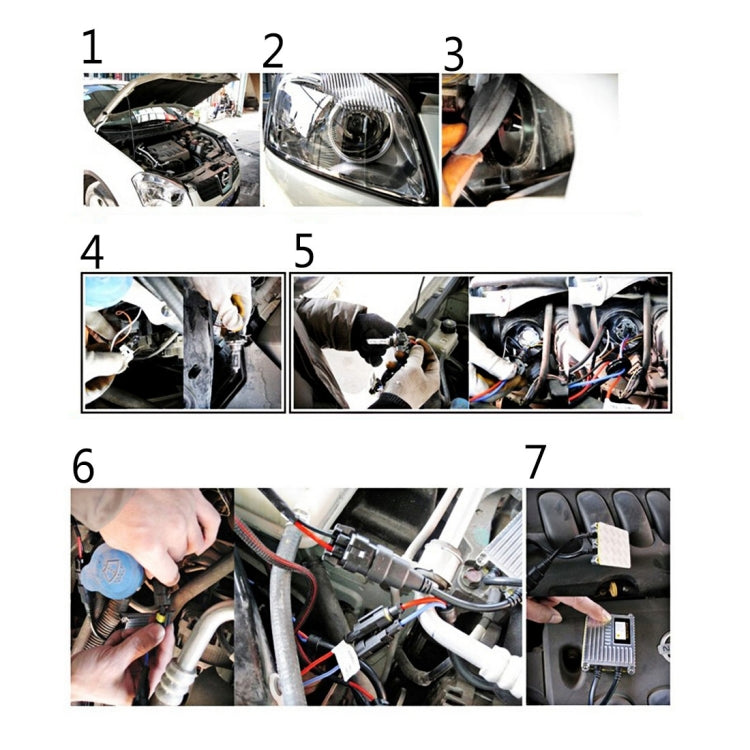 12V-35W-H4-3 氙氣燈套裝, 色溫: 6000K
