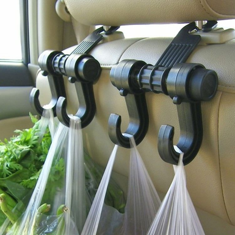 KANEED Car Vehicle Multi-functional Seat Headrest Bag Hanger Hook Holder Seat Headrest Hanger Hanging Holder Double Hooks
