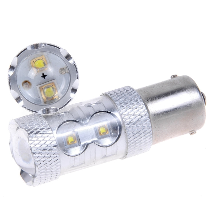 1156/BA15S 50W 10-3535-LEDs 汽車燈泡轉向燈, 白光