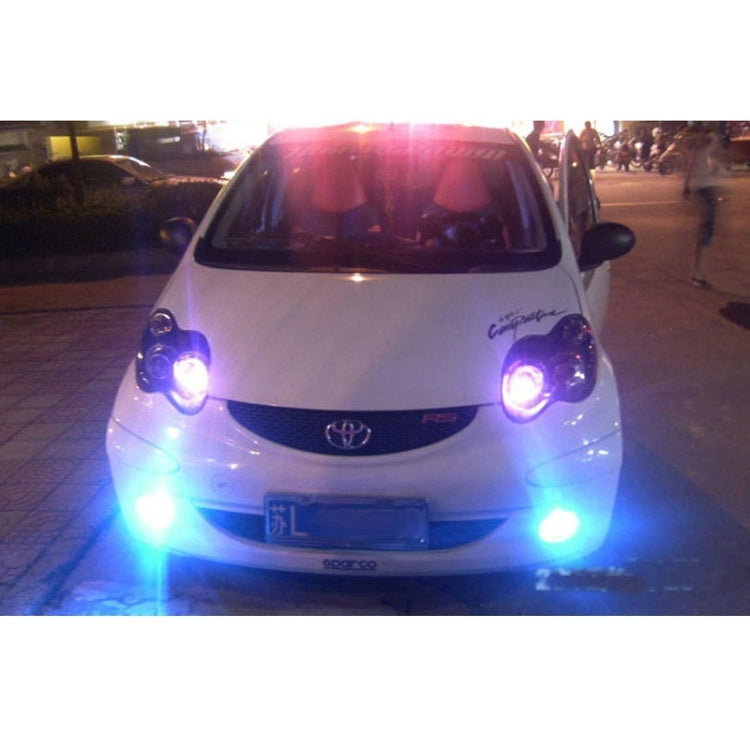 12W 720流明 6500K 波長635納米 4-LED  接線頻閃汽車警示燈 DC12-24V 線長：95厘米