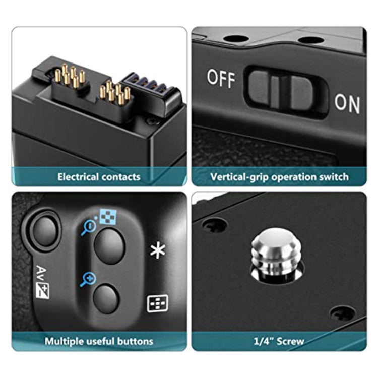 電池手柄適用於佳能EOS 550D帶二個電池盒