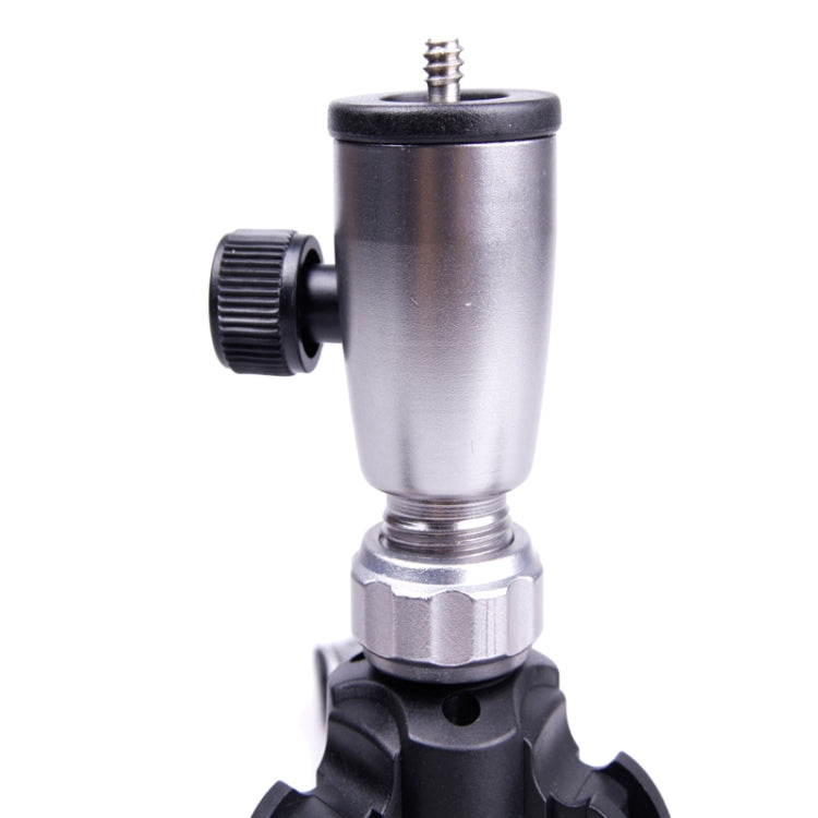 得寶腳架底座支撐架適用於帶有1/4螺孔獨腳架-黑+銀