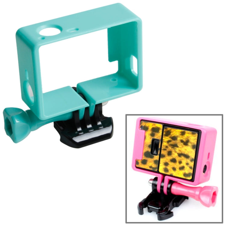 GoPro HERO4 /3+ /3  機身保護邊框包括黑色三腳架底座+長螺絲+保護框, HR191