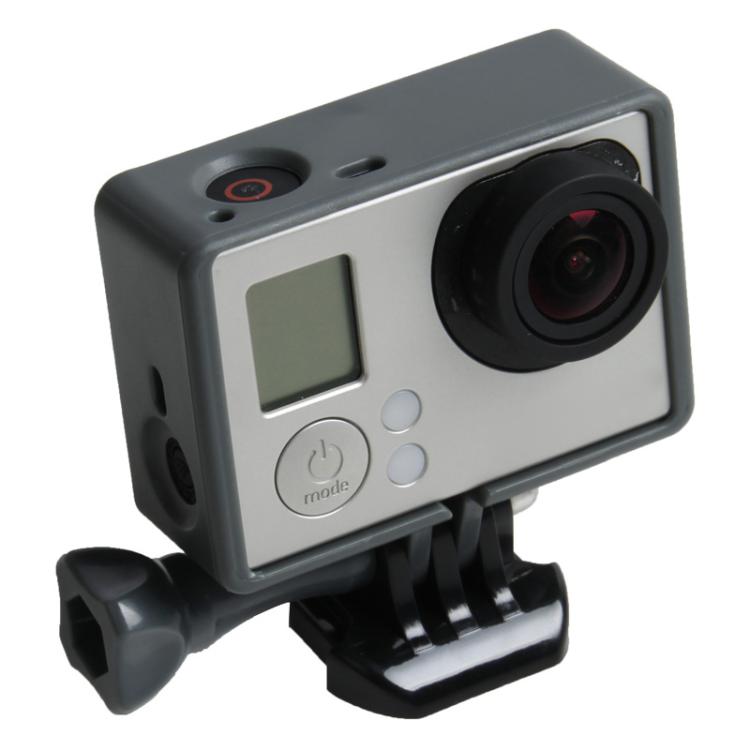 GoPro HERO4 /3+ /3  機身保護邊框包括黑色三腳架底座+長螺絲+保護框, HR191 , HR191(Grey), HR191(Pink), HR191(Yellow)