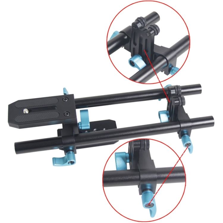 YLG1005B 15mm簡易支架 適用於單反相機/攝像機