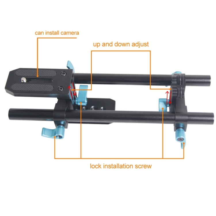 YLG1005B 15mm簡易支架 適用於單反相機/攝像機