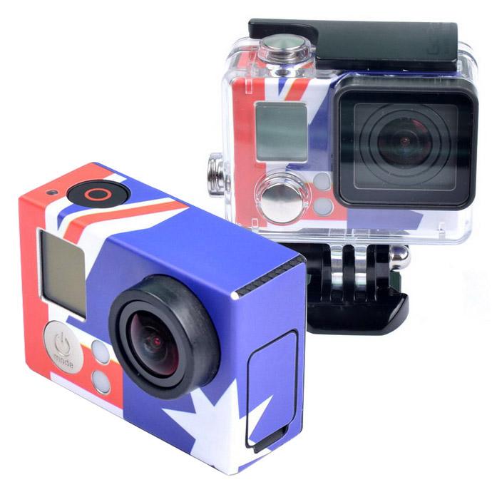 GoPro Hero 3+  / 3適用貼紙, US Flag, AU Flag, UK Flag, Brazil Flag