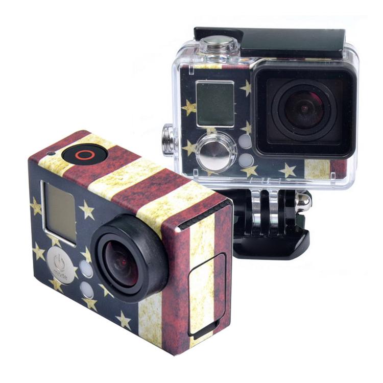 GoPro Hero 3+  / 3適用貼紙, US Flag, AU Flag, UK Flag, Brazil Flag