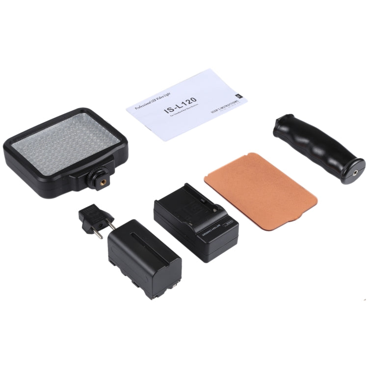 120顆LED攝影補光燈 配有柔光片和黃色濾色片以及Sony NP-F770/750電池