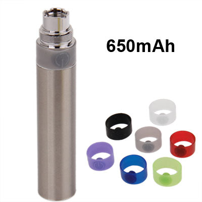 650mAh 电子煙電池手動煙桿 附帶: 七色電源按鍵圈