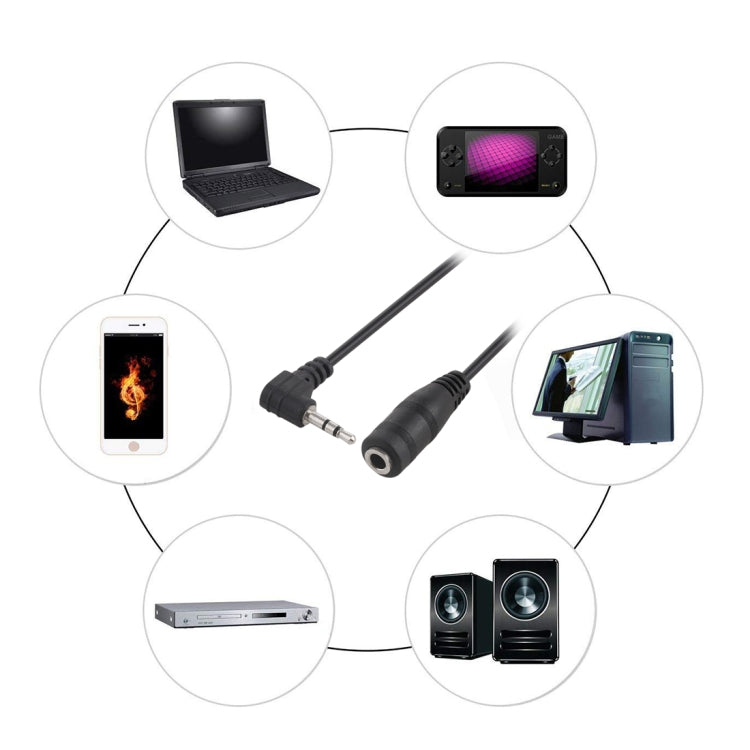 2.5mm公頭彎頭 轉 3.5mm母頭音頻轉接線