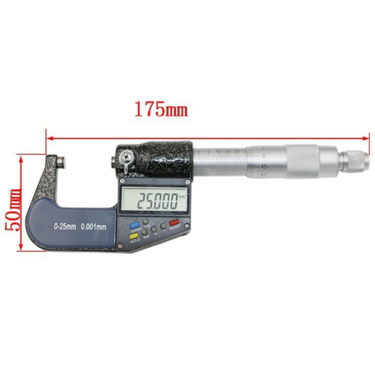 0-25 mm 數顯千分尺